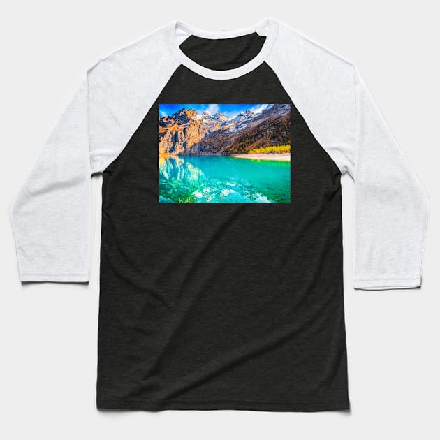 ALPINE WATER Baseball T-Shirt by Simon Schuhmacher Photography